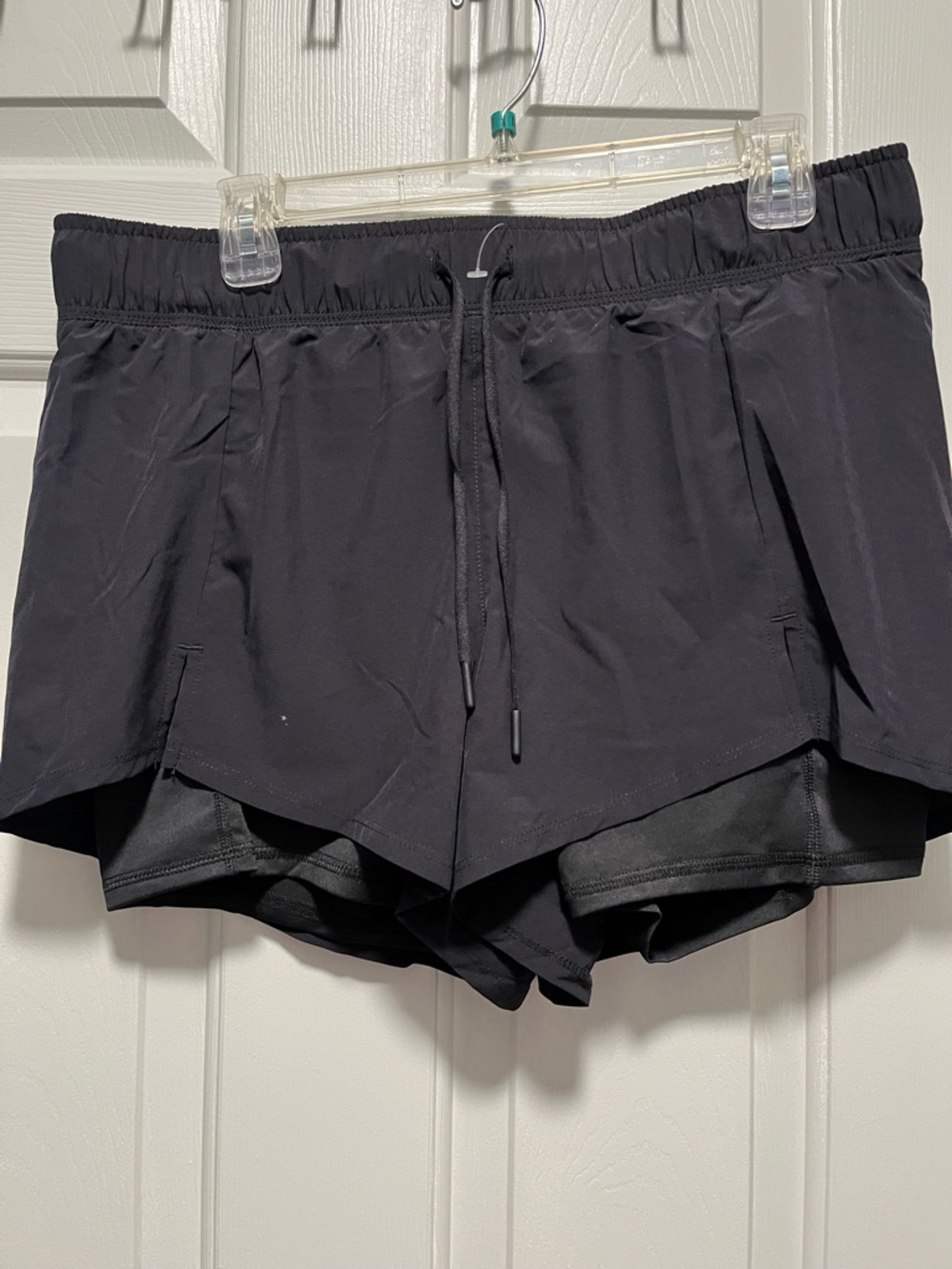 Avia Black Layered Athletic Running Shorts